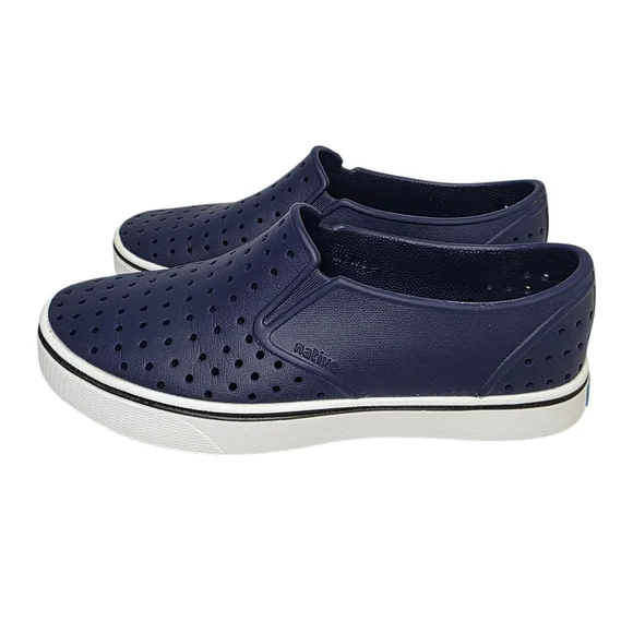 Native | Shoes | Native Navy Perforated Slipon Shoes Unisex  display picture 2